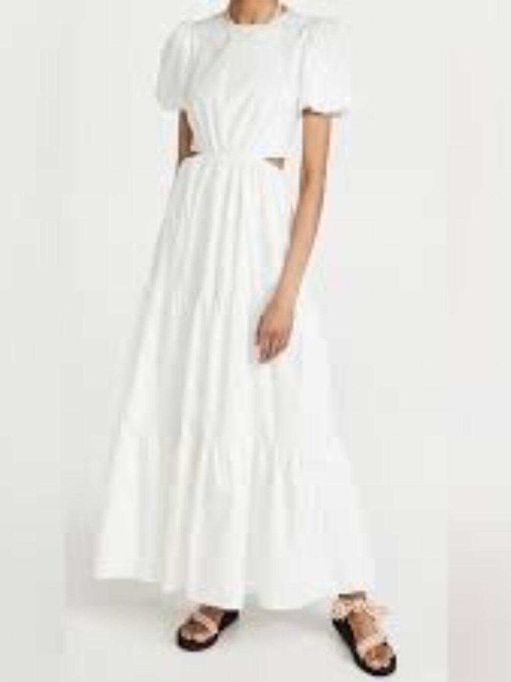 WAYF Plaza Cut Out Tiered Maxi Dress S